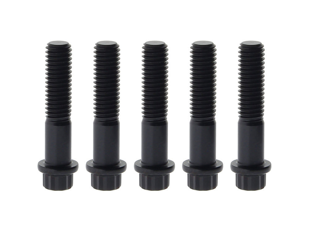 Rear Pulley Bolts - Black 12 Point ARP. 7/16in.-14 x 2.00in. - Feuling
