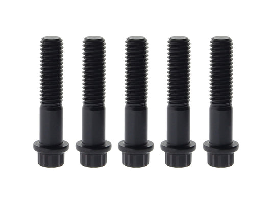 Rear Pulley Bolts - Black 12 Point ARP. 7/16in.-14 x 2.00in. - Feuling