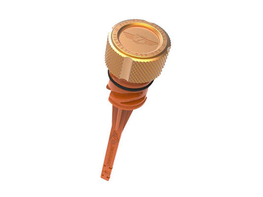 Magnetic Engine Oil Dipstick - Gold. Fits Softail 2018up - Figurati Designs
