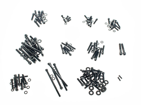 Polished Allen Head Show Bike Kit - Black Stainless Steel. Fits Milwaukee-Eight 2017up - Figurati Designs
