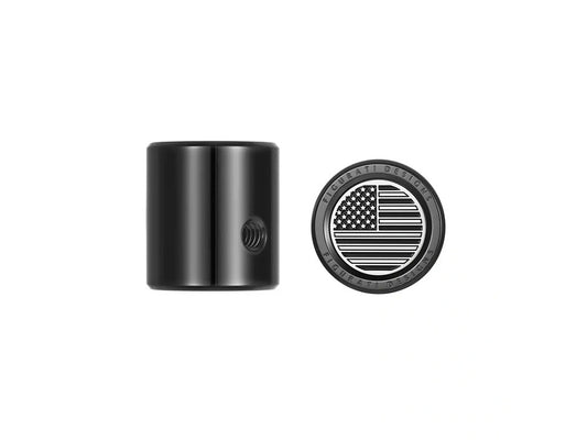 Heel-Toe Shifter Cover - Black Contrast Cut with American Flag. Fits Touring 1982up & FL Softail 1986-2017 - Figurati Designs