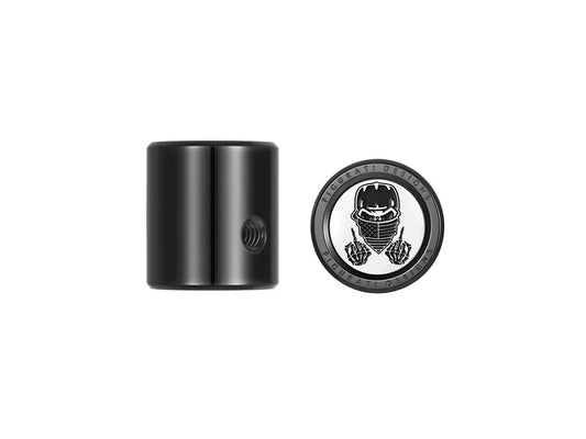 Heel-Toe Shifter Cover - Black with Masked Skull. Fits Touring 1982up & FL Softail 1986-2017 - Figurati Designs