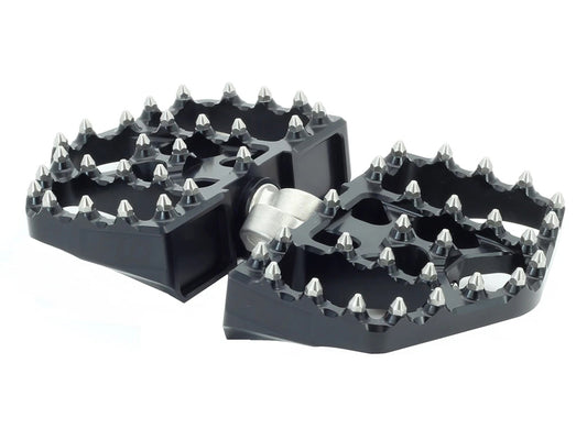 V4 MX Mini Floorboards with HD Male Mount - Black. - Flo Motorsports