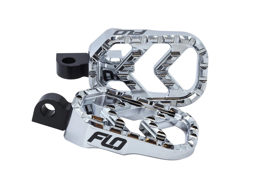 Savage Series Footpegs with HD Male Mount - Chrome - Flo Motorsports