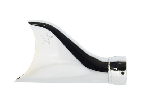2-1/2in. Sharktail Tip End Cap - Chrome. - Freedom Performance Exhaust