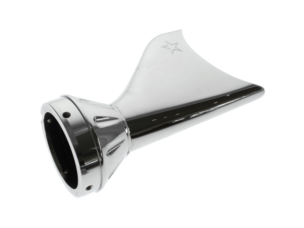 Sharktail Tip End Cap - Chrome. Fits 4in. Freedom Mufflers. - Freedom Performance Exhaust