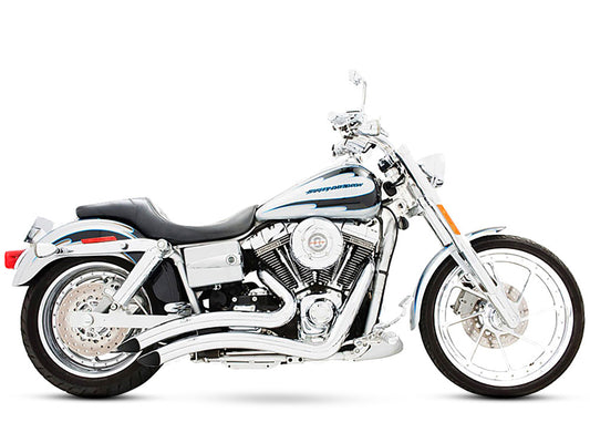 Sharp Curve Radius Exhaust - Chrome. Fits Dyna 1991-2005. - Freedom Performance Exhaust