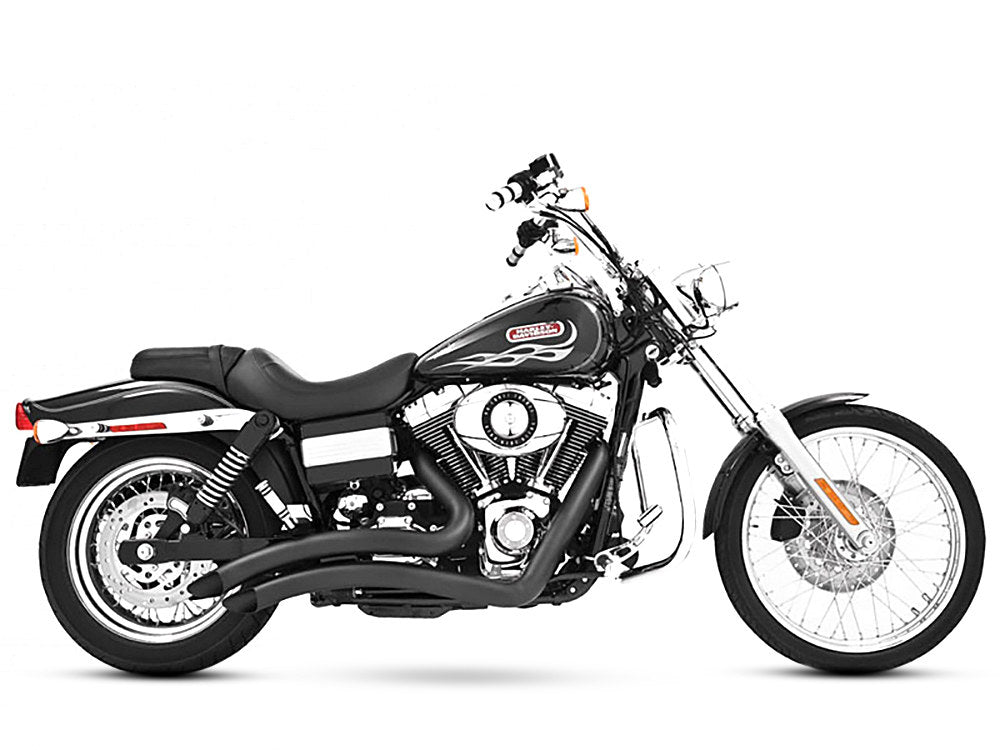 Sharp Curve Radius Exhaust - Black. Fits Dyna 1991-2005. - Freedom Performance Exhaust