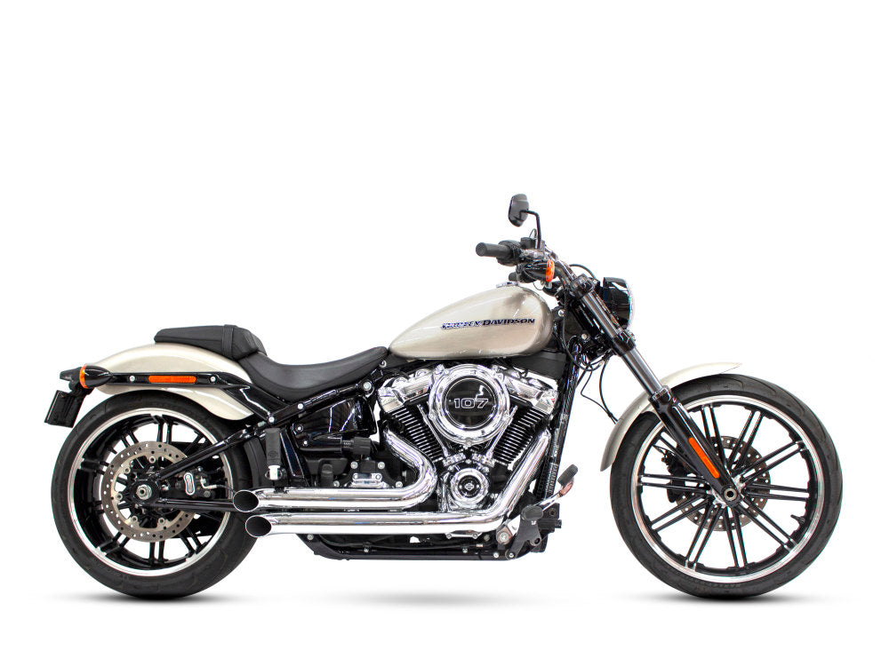 Declaration Turnouts Exhaust - Chrome. Fits Softail 2018up. - Freedom Performance Exhaust
