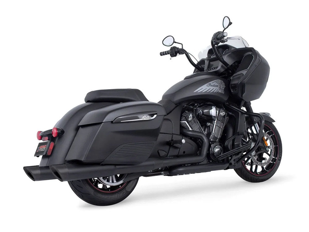 True Dual Headers - Black. Fits Indian Challenger 2020up. - Freedom Performance Exhaust