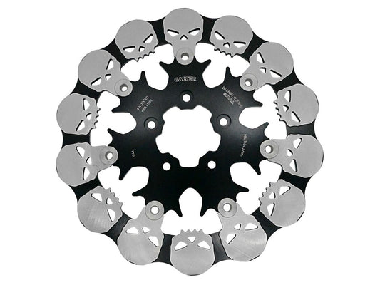 11.5in. Front Skull Floating Disc Rotor. Fits Big Twin & Sportster 2000-2014. - Gbrakes