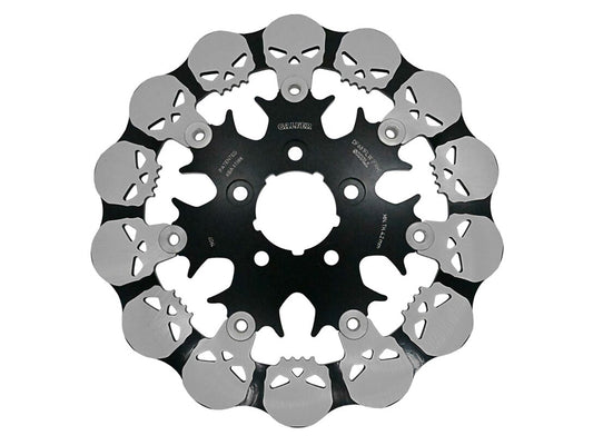 11.5in. Rear Skull Floating Round Disc Rotor. Fits Big Twin 2000up & Sportster 2000-2010. - Gbrakes