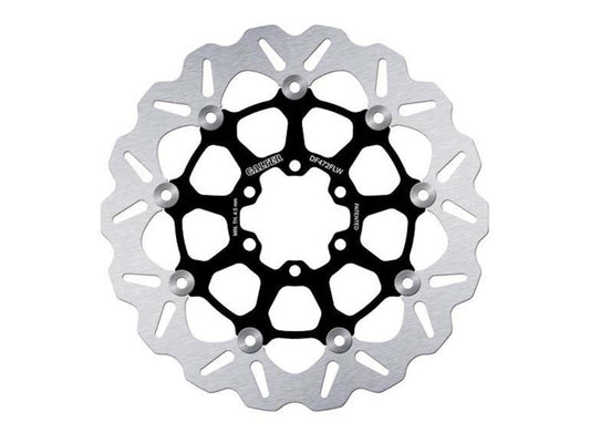 11.8in. Front or Rear Wave Floating Disc Rotor with Black Carrier. Fits Victory & Indian 2014up - Gbrakes