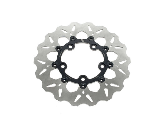 11.8in. Rear Floating Wave Disc Rotor - Black. Fits V-Rod 2006-2017. - Gbrakes
