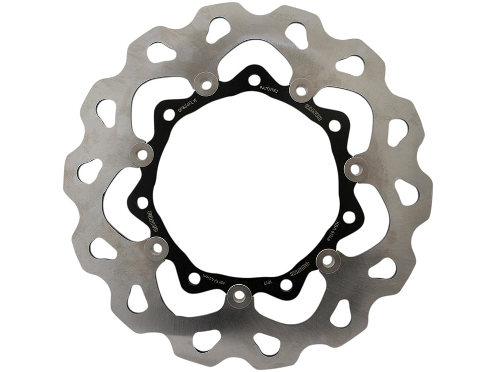 11.8in. Front Floating Wave Disc Rotor - Stainless Steel. Fits Touring 2014-2023 with HD Agitator Wheel. - Gbrakes