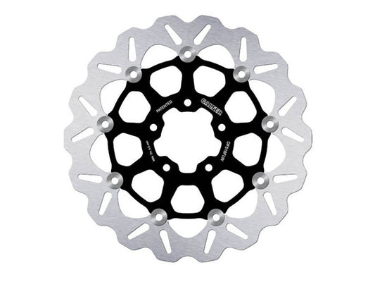 11.8in. Front or Rear Wave Floating Disc Rotor with Black Carrier. Fits Indian Scout 2015up - Gbrakes