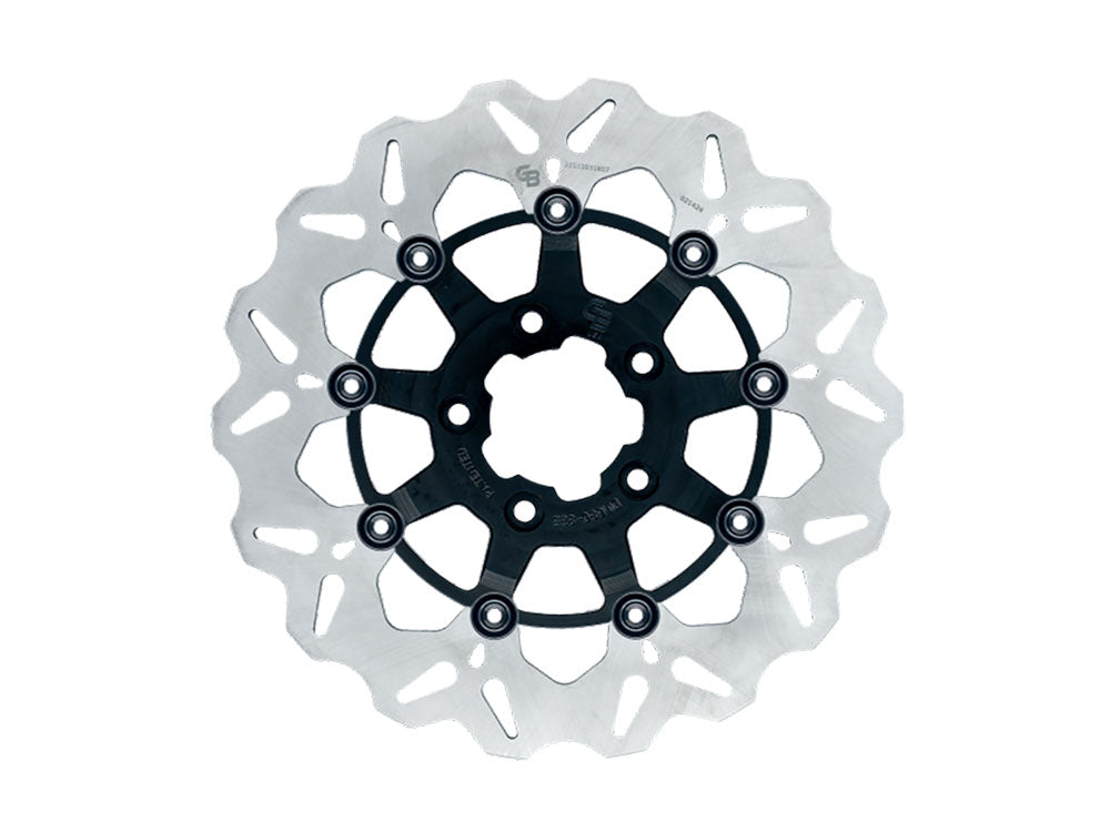 12.6in. Front Wave Floating Disc Rotor - Contrast Cut. Fits Pan America 2021up with Spoke Wheel & CVO Touring 2023up - Gbrakes