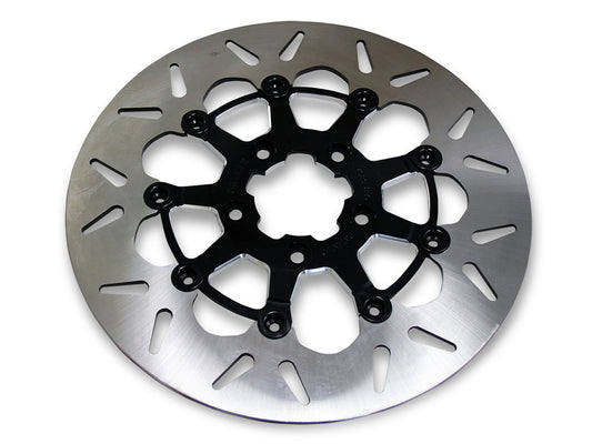 11.5in. Front Round Floating Disc Rotor with Contrast Cut Carrier. Fits Big Twin & Sportster 2000-2014. - Gbrakes