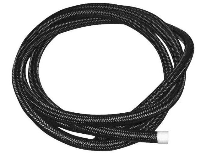 3/8in. Black Braided Steel Oil Line - 6 Foot Roll. - Goodridge