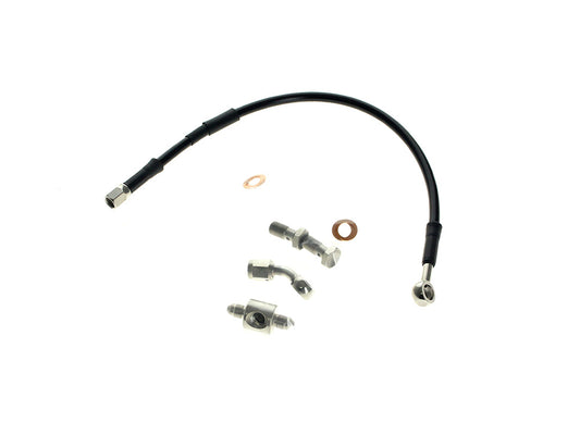 Rear Brake Line - Black. Fits Dyna 1991-1999 - Goodridge