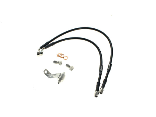 Rear Brake Line - Black. Fits Dyna 2000-2007 - Goodridge