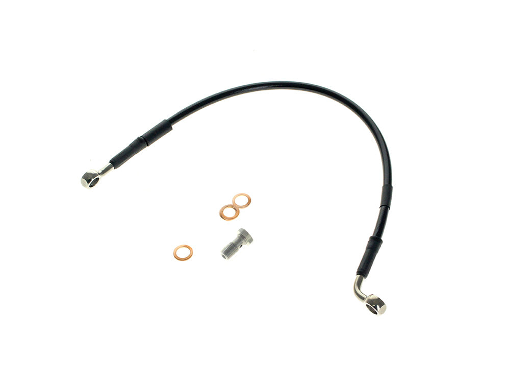 Rear Brake Line - Black. Fits Dyna 2008-2011 - Goodridge