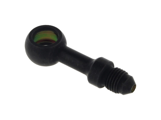 Black 3/8in. (10mm) ID, 180 Degree Straight Banjo - Male #3 End. - Goodridge