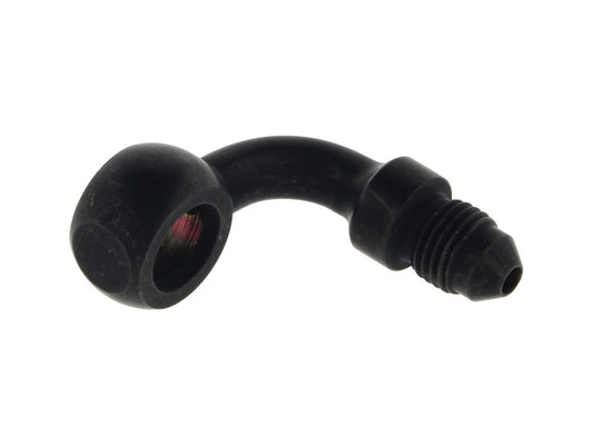 Black 3/8in. (10mm) ID, 90 Degree Banjo - Male #3 End. - Goodridge