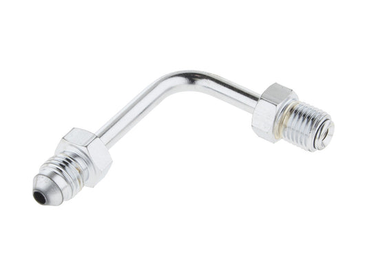 Adapter Fitting 3/8-24 Inverted Flare x 90 Degree Bend to AN3 Line - Goodridge