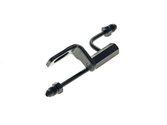 Rear Brake Tee - Black. Fits Softail 2007-2010 - Goodridge