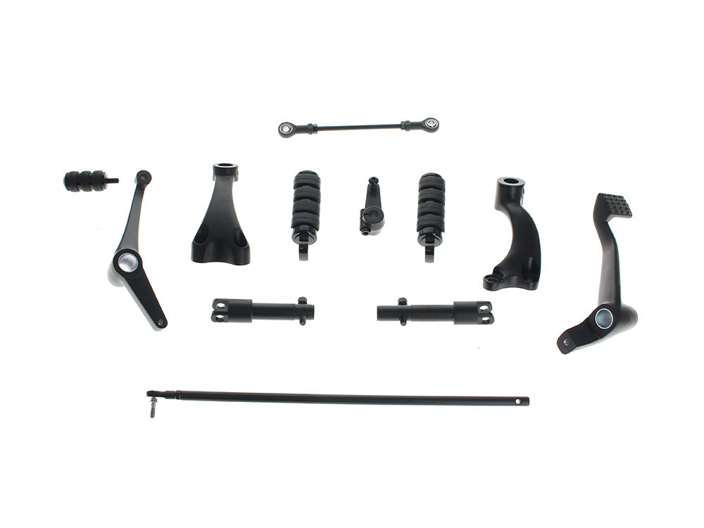 Forward Controls - Black. Fits Sportster 2014-2021 - Rollies Speed Shop