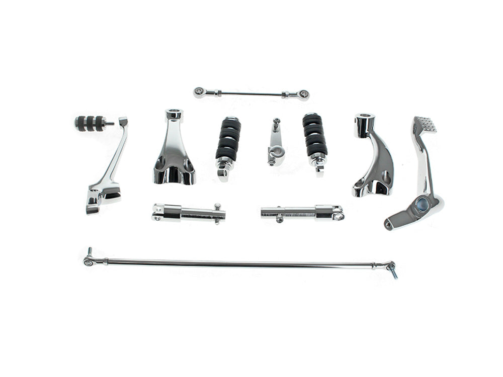 Forward Controls - Chrome. Fits Sportster 2004-2013 - Rollies Speed Shop