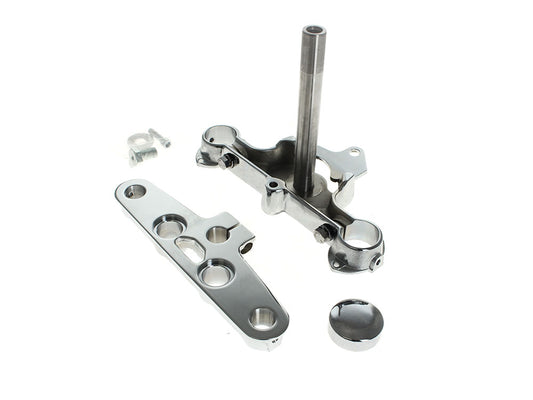 Triple Tree Kit - Chrome. Fits FL Softail 1986-1999 - Rollies Speed Shop