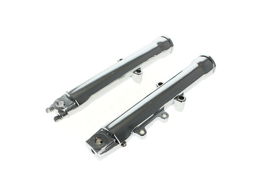 Fork Sliders - Chrome. Fits FX Softail 2000-2006 & Dyna Wide Glide 2000-2005 - Rollies Speed Shop