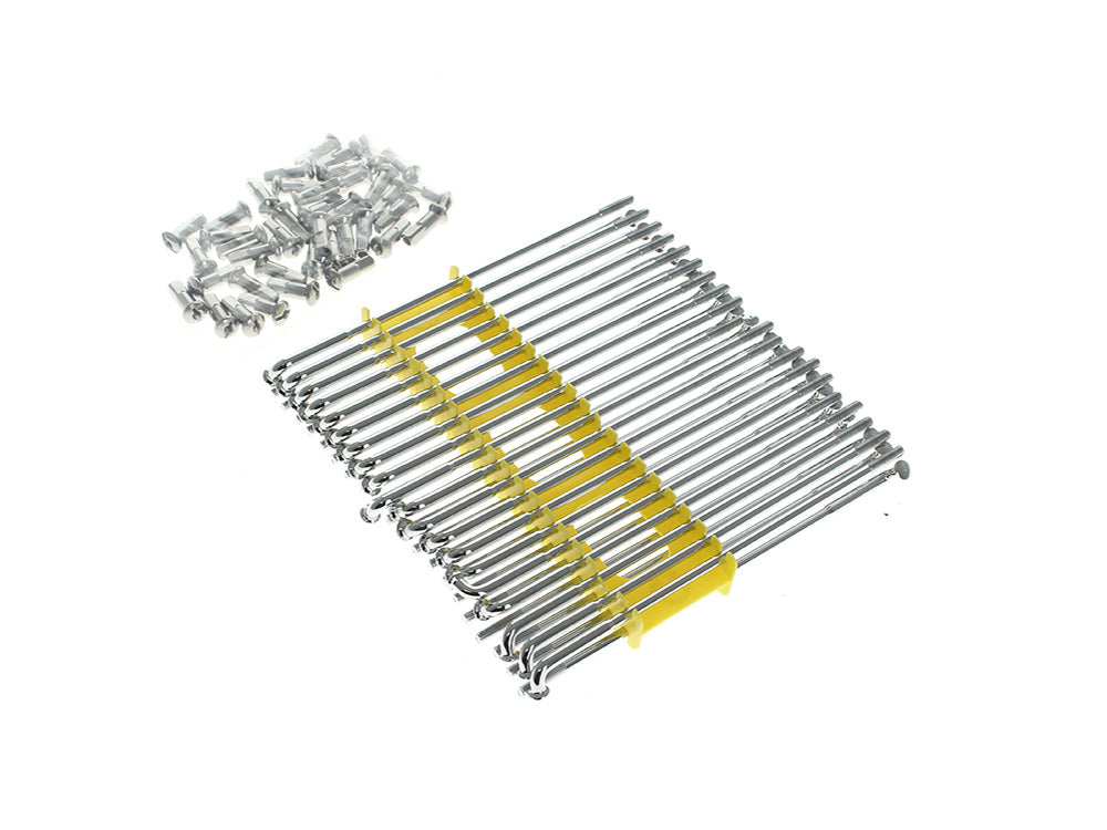 16in. Spokes - Chrome. Fits Original Style H-D Deep Drop Center Rim when used in conjunction with 1936-1996 H-D style Rear Hub or H-D Style Wide Glide Front Hub. - Rollies Speed Shop
