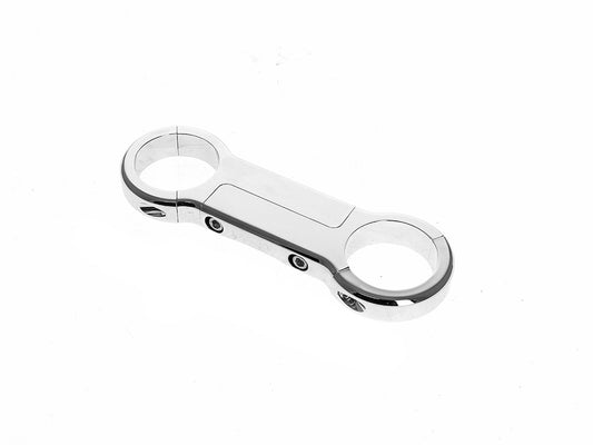 39mm Billet Aluminium Mind Glide Fork Brace - Chrome. Fits Dyna 1991-2005, FXR 1987-1994 & Most Sportster 1987-2021 - Rollies Speed Shop