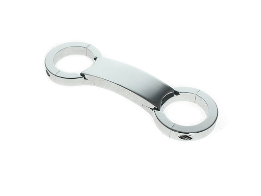 Billet Aluminium Fork Brace - Chrome. Fits 49mm Dyna Mid-Glide 2006-2017 - Rollies Speed Shop