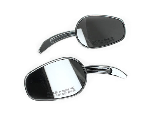 'Asshole' Mirrors with Arrowhead Design - Chrome - Rollies Speed Shop