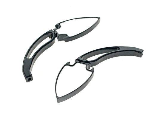 Spade Mirrors - Black - Rollies Speed Shop