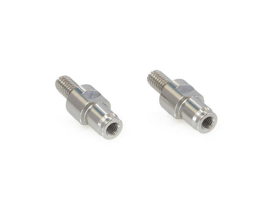 Mirror Adapters - Chrome. Fits Triumph - Rollies Speed Shop