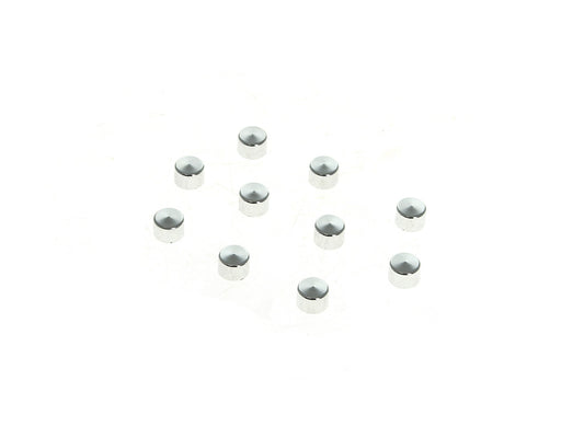 Kool Kaps - Chrome. Fits 1/4in. Socket Head Bolt. Pack of 10 - Rollies Speed Shop