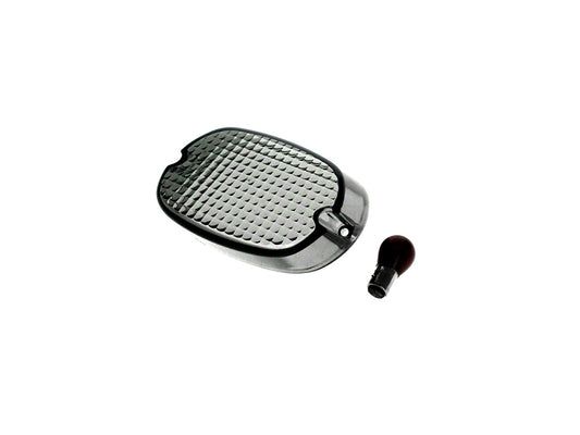 Taillight Lens - Smoke Low Profile. Fits most Big Twin & Sportster 1973-1998. - Rollies Speed Shop