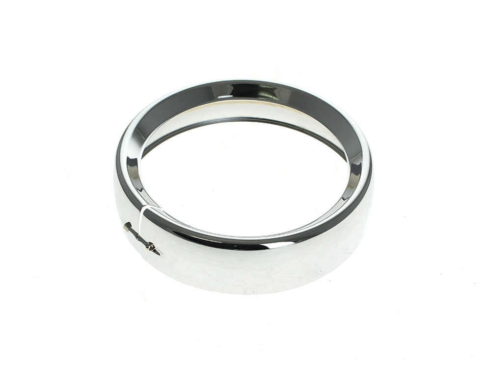 Frenched 7in. Headlight Trim Ring - Chrome. Fits FLH Touring 1983-2013, Road King 1994up, Dyna Switch Back 2012-2016 & FL Softail with Nacelle 1986-2017 - Rollies Speed Shop