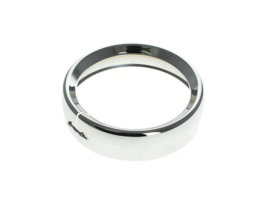 Frenched 7in. Headlight Trim Ring - Chrome. Fits FLH Touring 1983-2013, Road King 1994up, Dyna Switch Back 2012-2016 & FL Softail with Nacelle 1986-2017 - Rollies Speed Shop