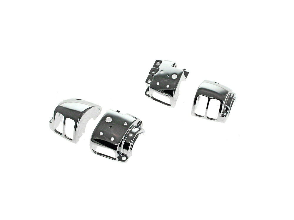 Switch Housing - Chrome. Fits Softail 1996-2010, Dyna 1996-2011, Road King 1996-2013, V-Rod 2002-2013 & Sportster 1996-2013. - Rollies Speed Shop