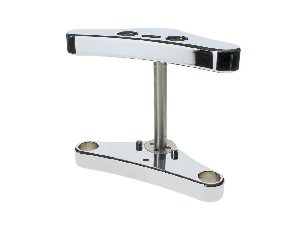 3 Degree Raked 39mm Wide Glide Conversion Triple Tree Kit - Chrome. Fits Sportster 2004-2013. - Hawg Halters