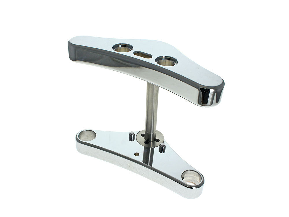 3 Degree Raked 39mm Wide Glide Conversion Triple Tree Kit - Chrome. Fits Sportster 1988-2003, FXR 1988-1994 & Dyna 1991-2005. - Hawg Halters