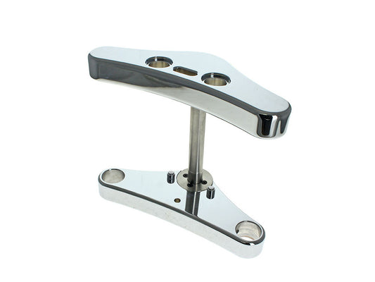 3 Degree Raked 39mm Wide Glide Conversion Triple Tree Kit - Chrome. Fits Sportster 1988-2003, FXR 1988-1994 & Dyna 1991-2005. - Hawg Halters