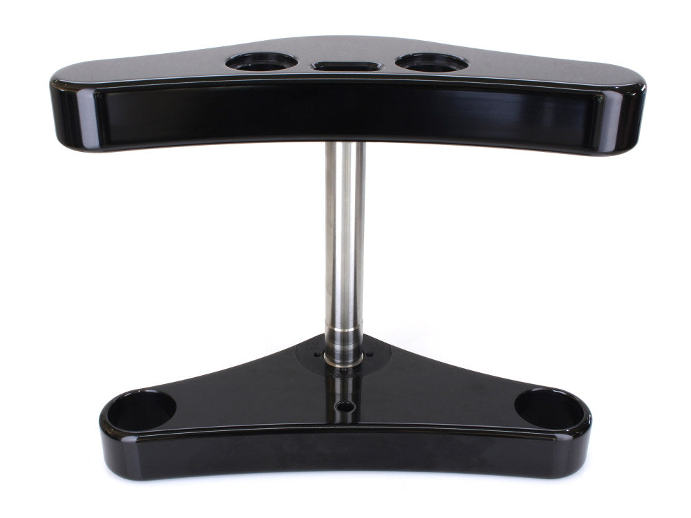 3 Degree Raked Triple Tree Kit - Black. Fits FX Softail 1984-2017 & Dyna Wide Glide 1993-2005. - Hawg Halters