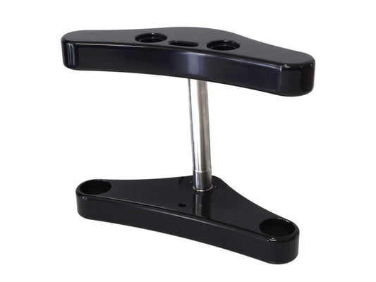 6 Degree Raked Triple Tree Kit - Black. Fits FX Softail 1984-2017 & Dyna Wide Glide 1993-2005. - Hawg Halters